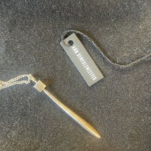 ann demeulemeester sterling silver necklace